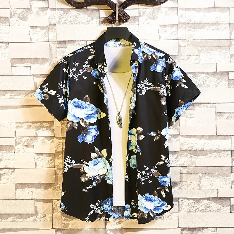 Fashion Flower Design Short Sleeve Casual Shirts Men's Hawaiian Blouse 2022 Summer Clothing Plus Asian Size 5XL 6XL
Fashion Flower Design Short Sleeve Casual Shirts Men's Hawaiian Blouse 2022 Summer Clothing Plus Asian Size 5XL 6XL