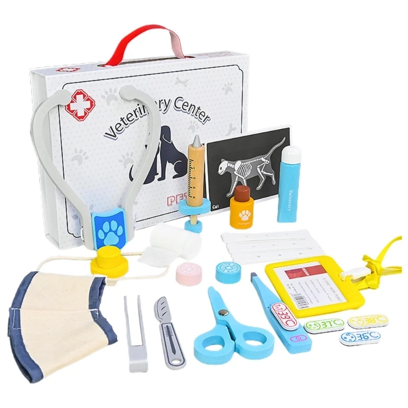 Veterinarian Pretend Doctor Role Toy Doctor Kit for Toddlers 3-5 Years Old
Veterinarian Pretend Doctor Role Toy Doctor Kit for Toddlers 3-5 Years Old