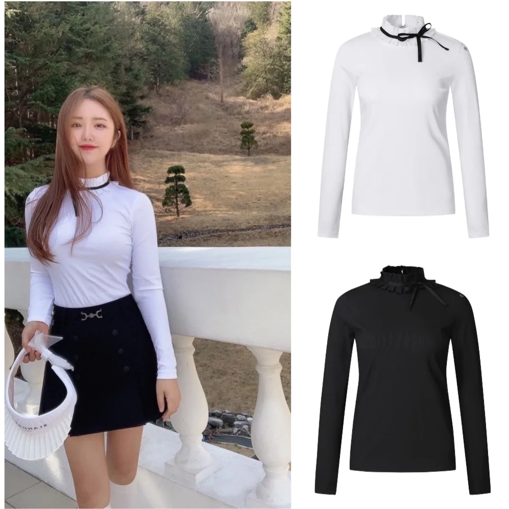 New Spring Summer Golf Long Sleeve T-shirt Women Stand Collar Flower Border Long Sleeve Shirt Fashion Slim Tennis Bottoming Shir
New Spring Summer Golf Long Sleeve T-shirt Women Stand Collar Flower Border Long Sleeve Shirt Fashion Slim Tennis Bottoming Shir