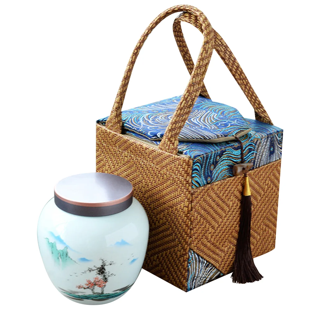 1 Set of Tea Wrapping Canister Sealed Tea Gift Canister Convenient Tea Canister with
1 Set of Tea Wrapping Canister Sealed Tea Gift Canister Convenient Tea Canister with