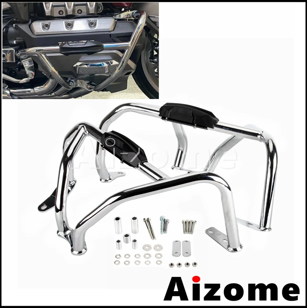 Motorcycle Steel Engine Crash Bars Bumper Protector For Honda Gold Wing Tour DCT Airbag Goldwing GL1800 F6C F6B 2018 2019 2021
Motorcycle Steel Engine Crash Bars Bumper Protector For Honda Gold Wing Tour DCT Airbag Goldwing GL1800 F6C F6B 2018 2019 2021