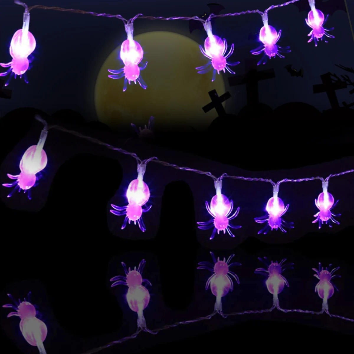 Новинка 2022, гирлянда-паук 20 футов, 40 светодиодов, гирлянда для Хэллоуина с 2 режимами работы от аккумулятора, многоразовые фиолетовые гирлян...
Новинка 2022, гирлянда-паук 20 футов, 40 светодиодов, гирлянда для Хэллоуина с 2 режимами работы от аккумулятора, многоразовые фиолетовые гирлян...