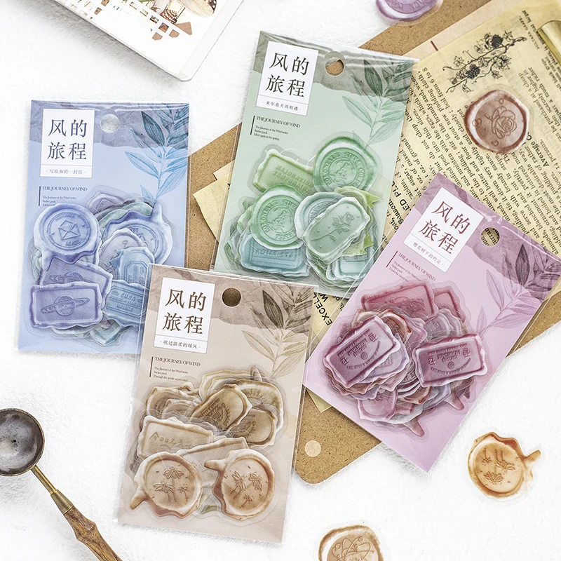 Yoofun 40pcs/pack Aesthetic Retro Color Wax Seal Decorative Stickers Scrapbooking DIY Stick Label Diary Stationery Album Journal
Yoofun 40pcs/pack Aesthetic Retro Color Wax Seal Decorative Stickers Scrapbooking DIY Stick Label Diary Stationery Album Journal