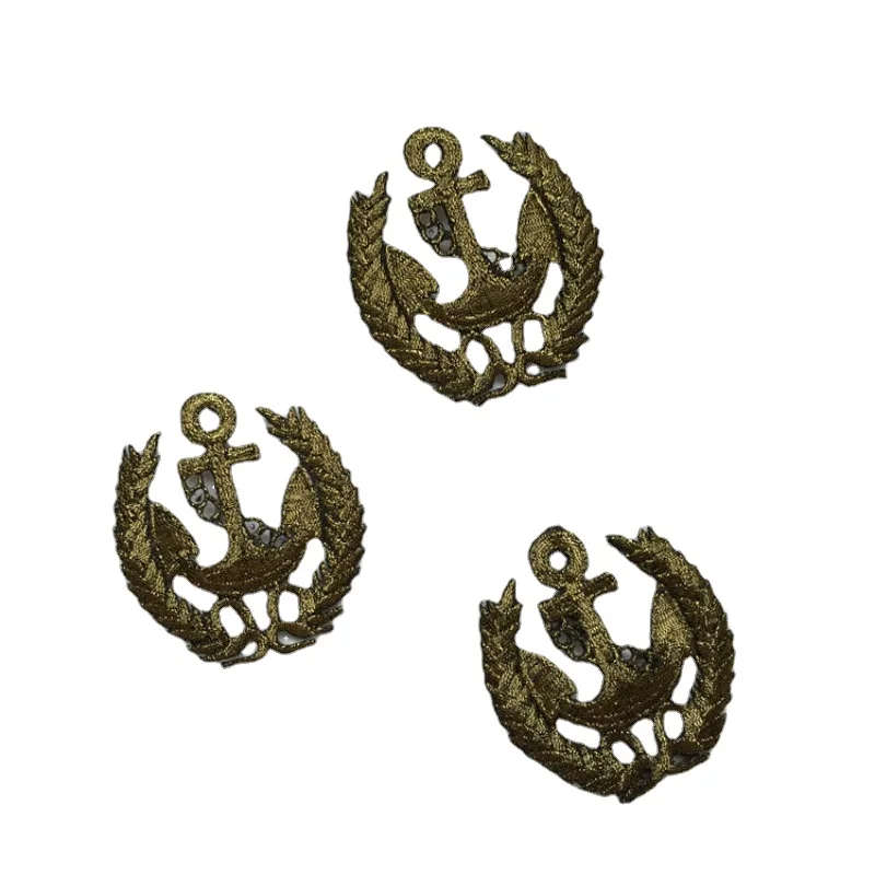 20pcs/lot luxury Vintage Gold Anchor Embroidery Patch Clothing Decoration Sewing Accessories Sofa Curtain Badge Iron Heat
20pcs/lot luxury Vintage Gold Anchor Embroidery Patch Clothing Decoration Sewing Accessories Sofa Curtain Badge Iron Heat