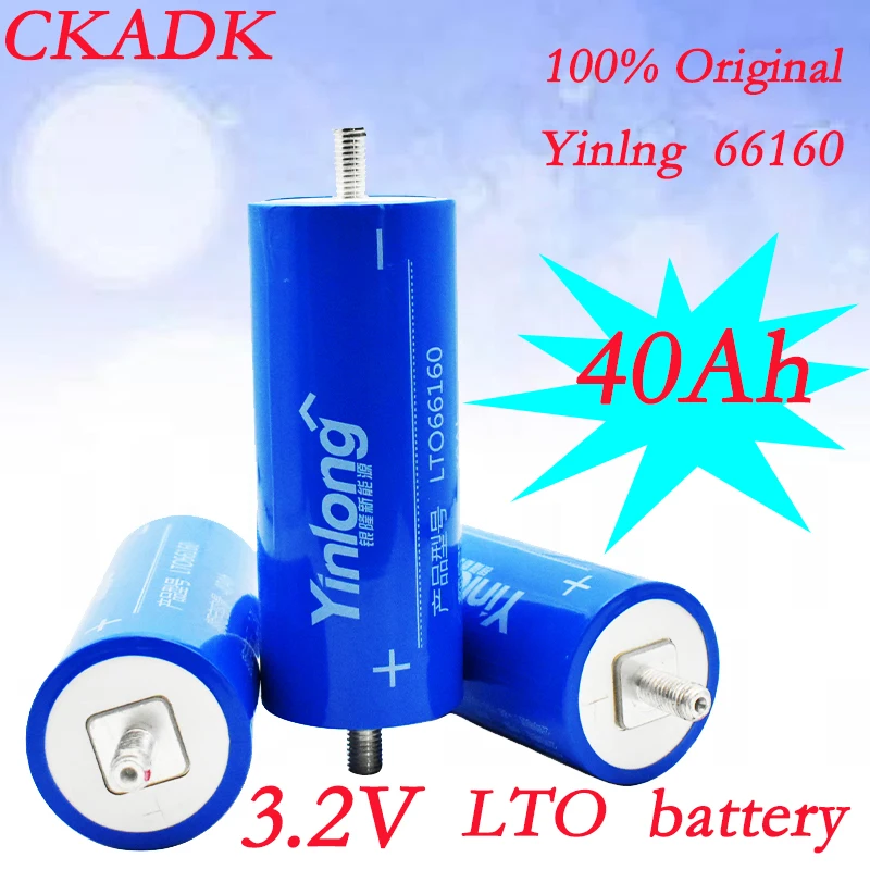 Nieuwe 100% Originele Yinlong LTO66160H 2.3V 40Ah Cilindrische Lithium Ion Batterij Titanium Oxide Lto 66160 Titanate Batterij
Nieuwe 100% Originele Yinlong LTO66160H 2.3V 40Ah Cilindrische Lithium Ion Batterij Titanium Oxide Lto 66160 Titanate Batterij