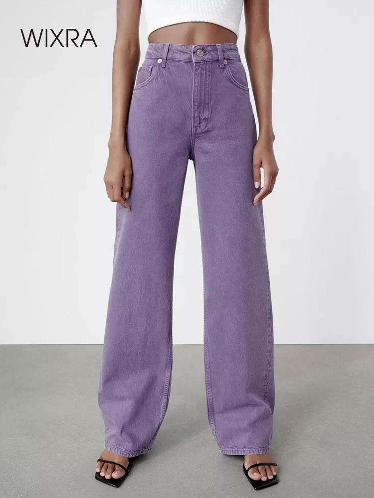 2022New Women Denim Pants High Waist Long Straight Jeans High Street Casual Female New Fashion Wide-leg Trousers
2022New Women Denim Pants High Waist Long Straight Jeans High Street Casual Female New Fashion Wide-leg Trousers