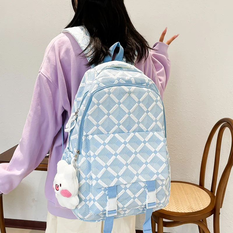 Student bag Korean version fashion simple high school school bag large capacity computer women backpack wholesale
Student bag Korean version fashion simple high school school bag large capacity computer women backpack wholesale