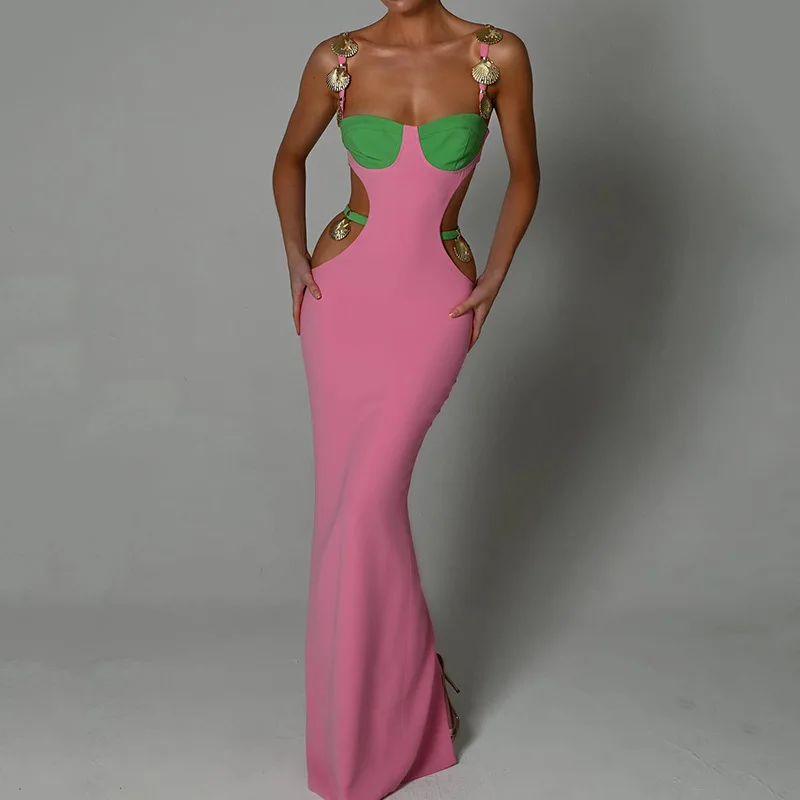 New patchwork Maxi Dress Women Cut Out Sexy Beach Halter Backless Summer Long Dresses Female Party bodycon Vestidos cover-ups 
New patchwork Maxi Dress Women Cut Out Sexy Beach Halter Backless Summer Long Dresses Female Party bodycon Vestidos cover-ups