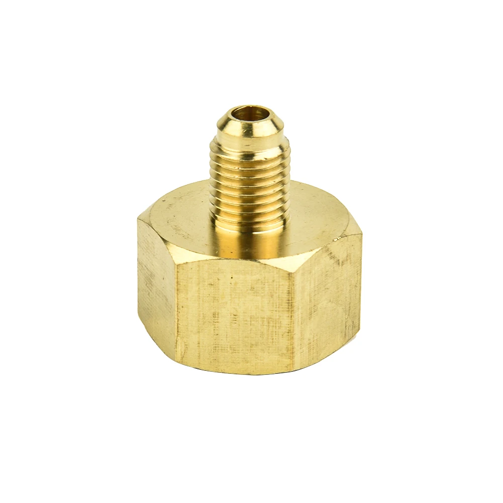 

Part Bottle Adapter Accessories 1/4SAE G3/4 60g Brass Car Conditioner Adapter For R134A Bottle Adapter Anti-aging