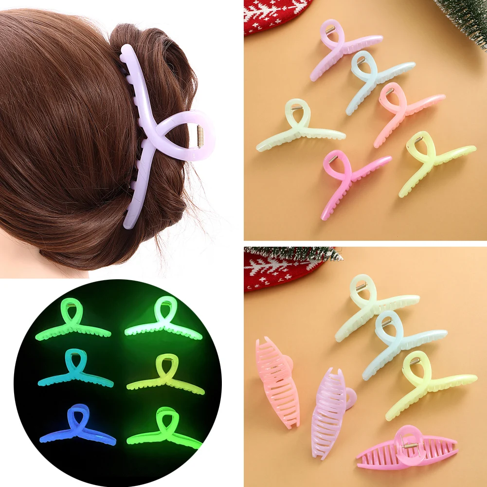New Women Fashion Claw Clip Luminous Acrylic Large Hair Claw Korean For Girl Shark Clip Headwear Barrette Hair Accessories
New Women Fashion Claw Clip Luminous Acrylic Large Hair Claw Korean For Girl Shark Clip Headwear Barrette Hair Accessories