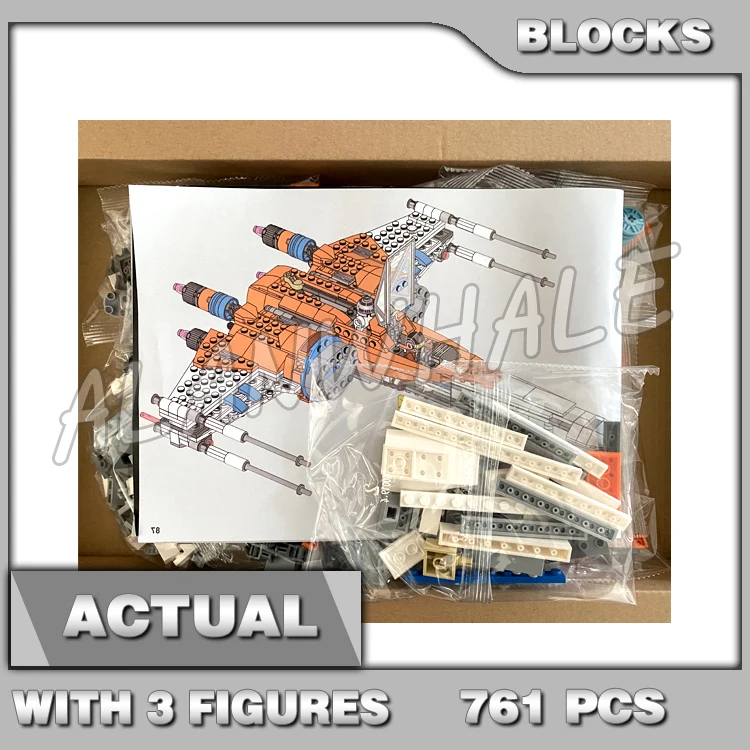 761pcs Space Resistance Poe Dameron's X-wing Fighter Skywalker First Order 60019 Building Blocks Set Compatible With Model
761pcs Space Resistance Poe Dameron's X-wing Fighter Skywalker First Order 60019 Building Blocks Set Compatible With Model