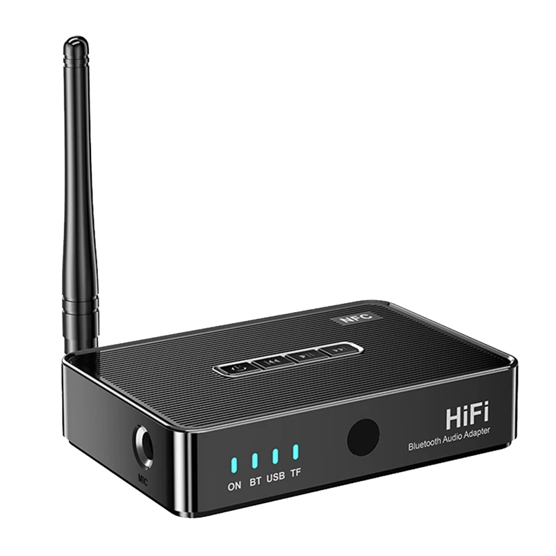 Bluetooth-аудиоприемник передатчик 5.1 Φ стерео 3,5 мм AUX RCA оптический Hifi NFC стерео аудиоадаптер с пультом дистанционного управления
Bluetooth-аудиоприемник передатчик 5.1 Φ стерео 3,5 мм AUX RCA оптический Hifi NFC стерео аудиоадаптер с пультом дистанционного управления