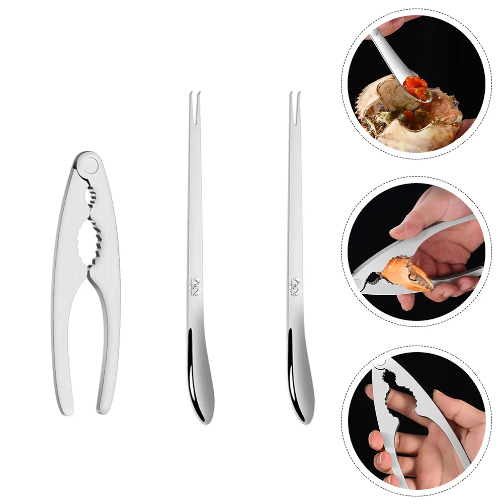 Crab Leg Tools Seafood Opening Pliers Sea Walnut Sheller Nut Shearsspoon Tool S Scissors Lobster Opener Food
Crab Leg Tools Seafood Opening Pliers Sea Walnut Sheller Nut Shearsspoon Tool S Scissors Lobster Opener Food