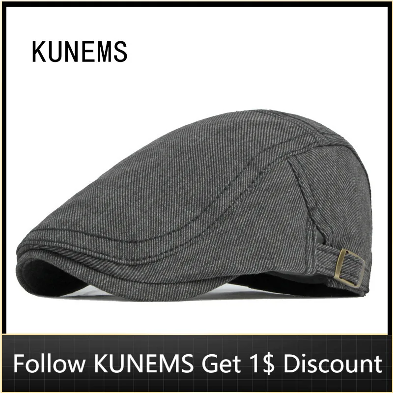 KUNEMS Fashion Berets Hat for Men Cotton Newsboy Caps Boina Casual Dad Hats British Retro Flat Cap Gorros Hombre Peaky Blinders
KUNEMS Fashion Berets Hat for Men Cotton Newsboy Caps Boina Casual Dad Hats British Retro Flat Cap Gorros Hombre Peaky Blinders