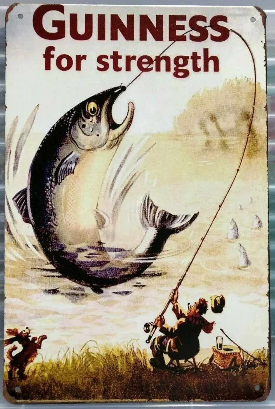 Винтажный металлический жестяной знак GUINNESS Fishing, настенная табличка, винтажный декор для гаража, бара, паба, мужская декоративная пещера 
Винтажный металлический жестяной знак GUINNESS Fishing, настенная табличка, винтажный декор для гаража, бара, паба, мужская декоративная пещера