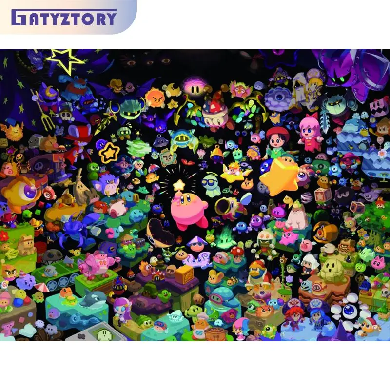 GATYZTORY 5D Diamond Painting Frame Cartoon Pictures Cross Stitch For Adults Kids Mosaic Art Painting Decors Gift For Handiwork 
GATYZTORY 5D Diamond Painting Frame Cartoon Pictures Cross Stitch For Adults Kids Mosaic Art Painting Decors Gift For Handiwork