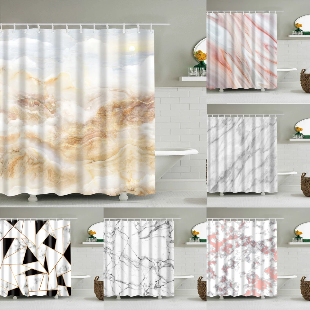 Geometric Tile Pattern Colorful Marble Shower Curtains Bathroom Curtain Frabic Waterproof Polyester Bathroom Curtain with Hooks
Geometric Tile Pattern Colorful Marble Shower Curtains Bathroom Curtain Frabic Waterproof Polyester Bathroom Curtain with Hooks