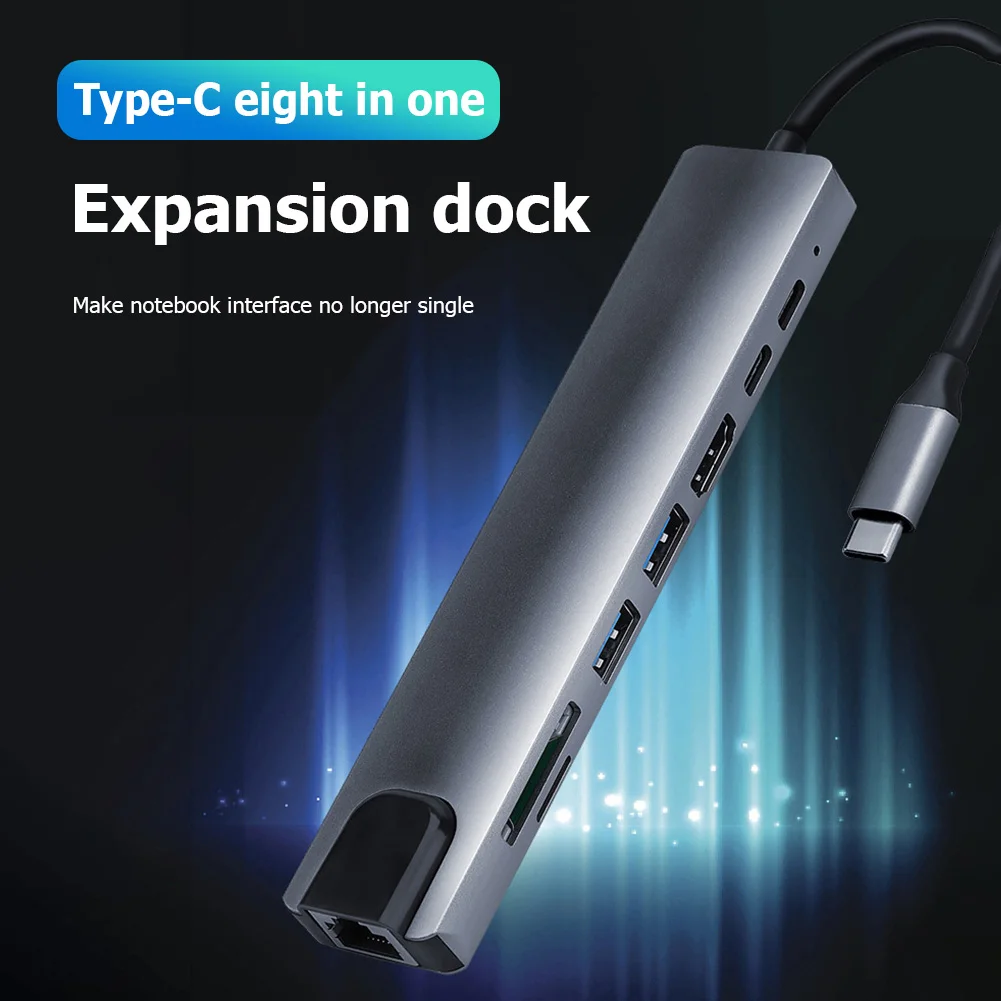 USB 3.0 Type-C Hub 8 In 1 USB C to 4K HDMI-compatible Adapter with 3.0 2.0 TF SD Reader Slot PD for MacBookPro Air USB C Splitte
USB 3.0 Type-C Hub 8 In 1 USB C to 4K HDMI-compatible Adapter with 3.0 2.0 TF SD Reader Slot PD for MacBookPro Air USB C Splitte