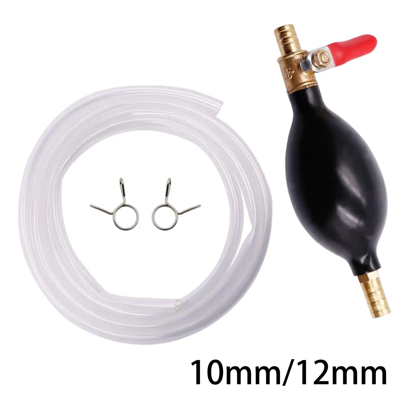 Siphon Hand Pump with Hose Clip Control Valve, Portable Fuel Transfer Pump 2M
Siphon Hand Pump with Hose Clip Control Valve, Portable Fuel Transfer Pump 2M