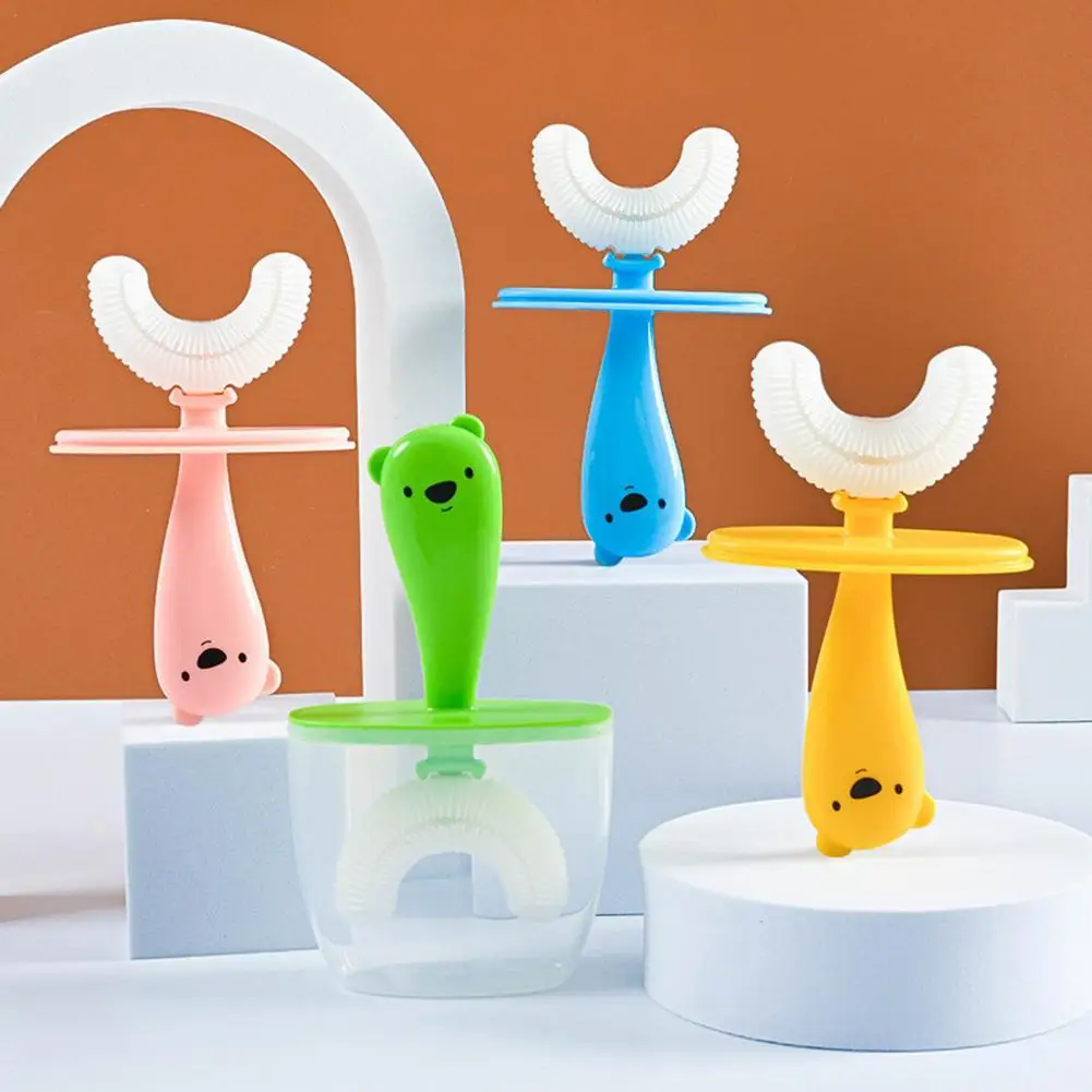 Manual Toothbrush Non-Slip Excellent Adorable Appearance Food Grade Children Teeth Cleaning U-Type Toothbrush
Manual Toothbrush Non-Slip Excellent Adorable Appearance Food Grade Children Teeth Cleaning U-Type Toothbrush