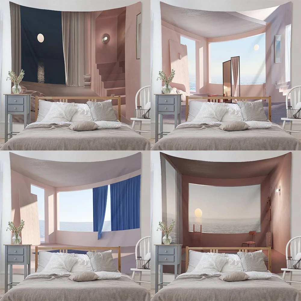 Ocean Window Series Wall Tapestry Personality Cartoon Pattern Printing Wallcloth Tapestry Home Decoration Moda
Ocean Window Series Wall Tapestry Personality Cartoon Pattern Printing Wallcloth Tapestry Home Decoration Moda