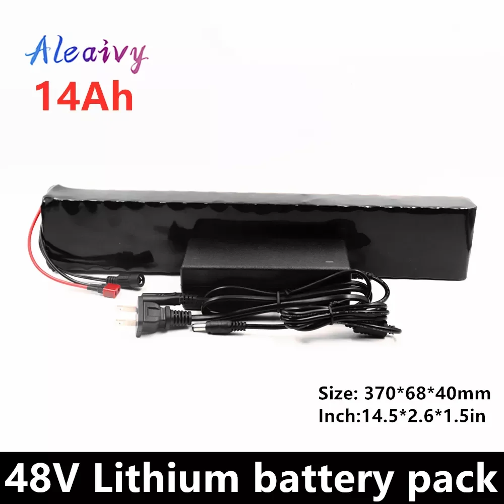Aleaivy 48V 13S3P 14Ah 500W 750W Li-Ion Battery Pack, Suitable For 54.6V Electric Bicycle With 20A BMS Built-In Lithium Battery
Aleaivy 48V 13S3P 14Ah 500W 750W Li-Ion Battery Pack, Suitable For 54.6V Electric Bicycle With 20A BMS Built-In Lithium Battery