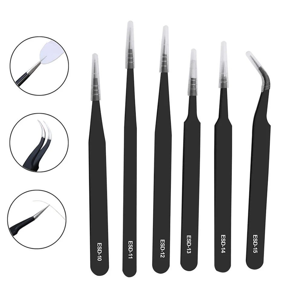 1 Pcs Anti-Static Stainless Steel Straight Curved Eyelash Tweezers Eyelash Extension Tweezers Makeup Tools for False Eyelashes
1 Pcs Anti-Static Stainless Steel Straight Curved Eyelash Tweezers Eyelash Extension Tweezers Makeup Tools for False Eyelashes