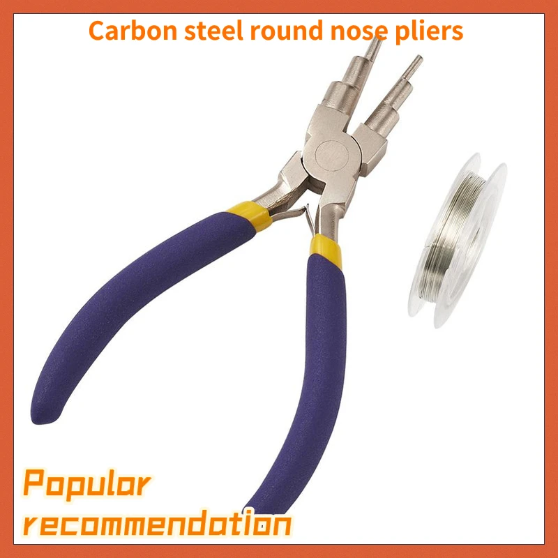 Набор инструментов для изготовления ювелирных изделий «сделай сам», плоскогубцы из углеродистой стали с круглым носом 
Набор инструментов для изготовления ювелирных изделий «сделай сам», плоскогубцы из углеродистой стали с круглым носом