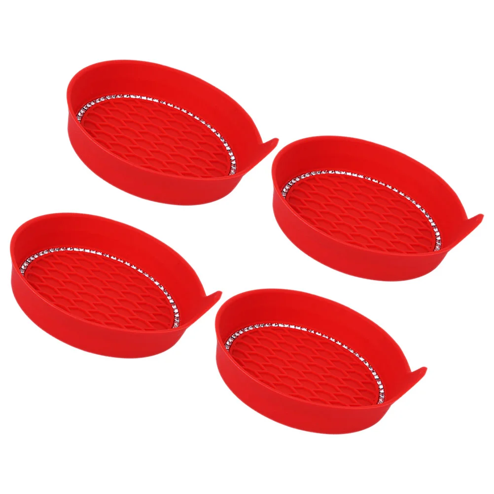 4pcs Silicone Cup Pads Car Interior Rhinestone Inlaid Round Coaster Cup Mats
4pcs Silicone Cup Pads Car Interior Rhinestone Inlaid Round Coaster Cup Mats