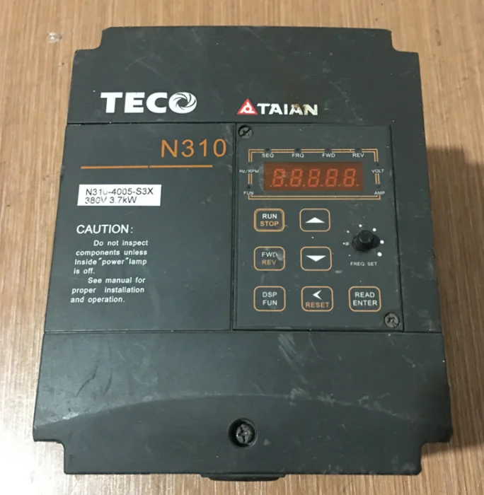 N310-4005-S3X 380V 3.7KW INVERTER , Used one , 85% appearance new , 3 months warranty , fastly shipping
N310-4005-S3X 380V 3.7KW INVERTER , Used one , 85% appearance new , 3 months warranty , fastly shipping