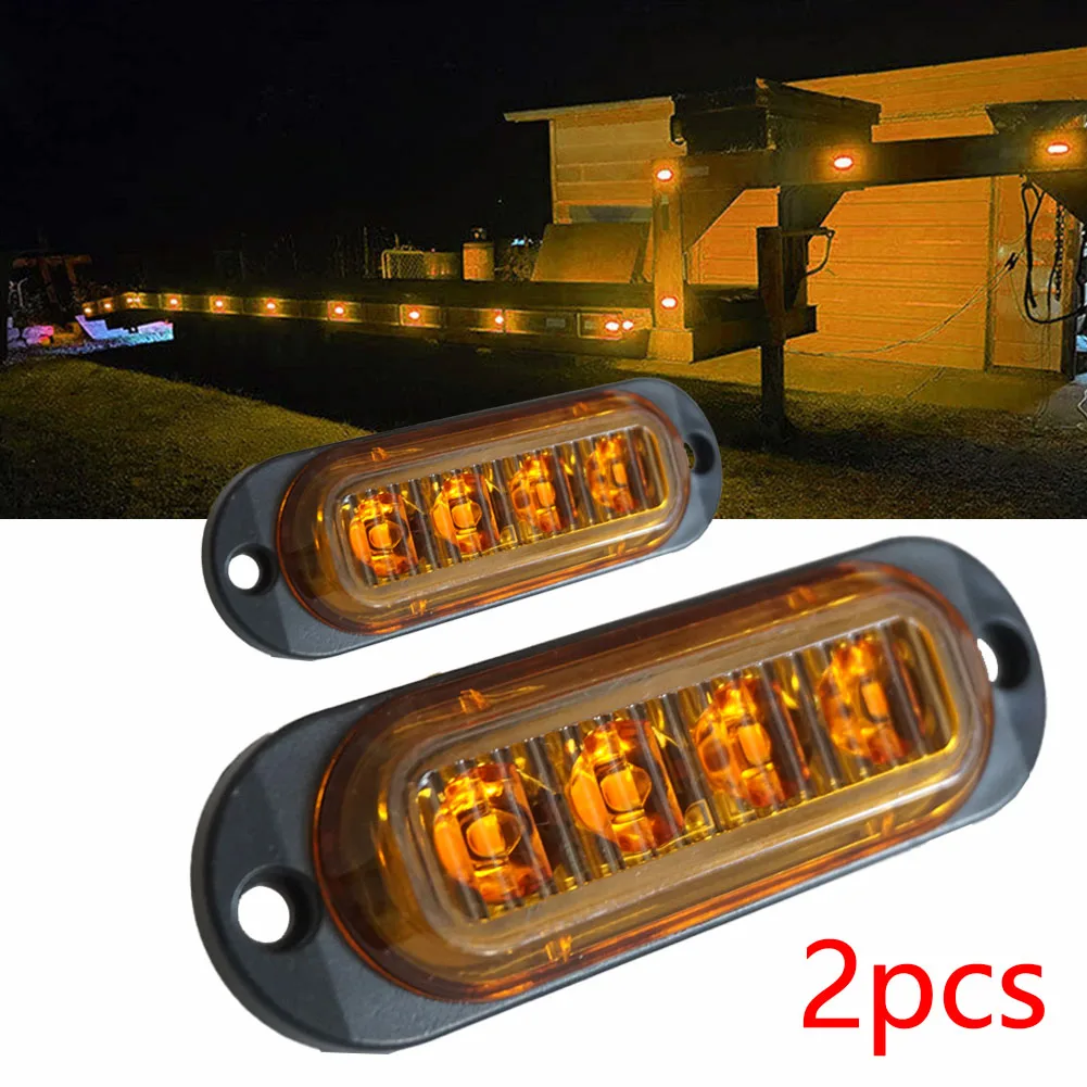2X Yellow LED Side Marker Clear Indicator Light Truck Trailer For All DC 12V-24V Trailers Trucks Caravans Waterproof Accessories
2X Yellow LED Side Marker Clear Indicator Light Truck Trailer For All DC 12V-24V Trailers Trucks Caravans Waterproof Accessories