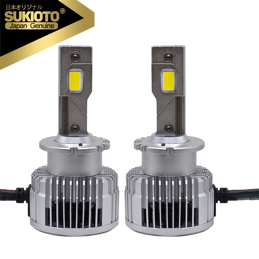 2PCS SUKIOTO GENUINE D2S D4S LED Headlights Canbus D1S D3S Car Bulbs LED With Canbus 20000LM CSP Chip 6000K White 70W Plug&Play
2PCS SUKIOTO GENUINE D2S D4S LED Headlights Canbus D1S D3S Car Bulbs LED With Canbus 20000LM CSP Chip 6000K White 70W Plug&Play