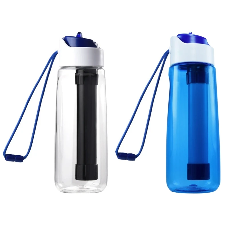 

Water Purifier Bottle Water Kettles with Filter Outdoor Camping Sports Survival Emergency Water Filter Filtration Bottle N58B