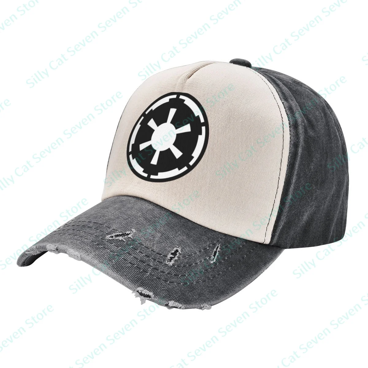 

Fashion Galactic Empire cowboy Baseball Cap Men Women Vintage adjustable Mixed color stitching Baseball Cap Washed Dad Hat
