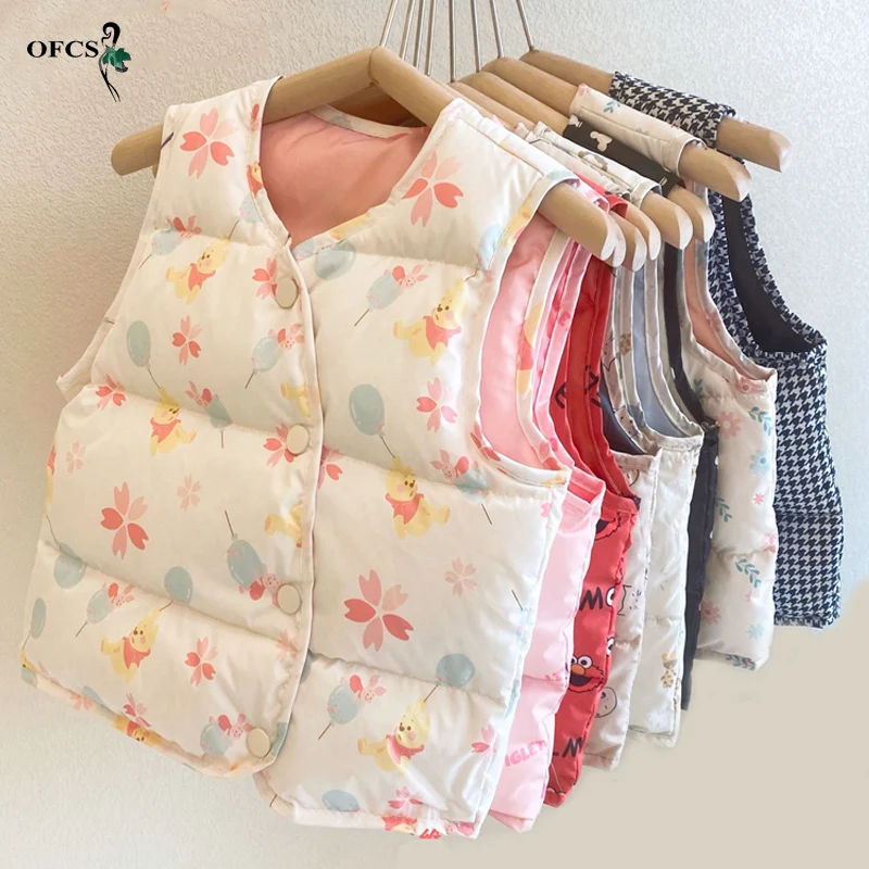 Ultralight Down Vest Fall Children's Clothes Single-Breasted Sleeveless Boys Girls Duck Down Waistcoat Puffy Padded Warm Jacket
Ultralight Down Vest Fall Children's Clothes Single-Breasted Sleeveless Boys Girls Duck Down Waistcoat Puffy Padded Warm Jacket
