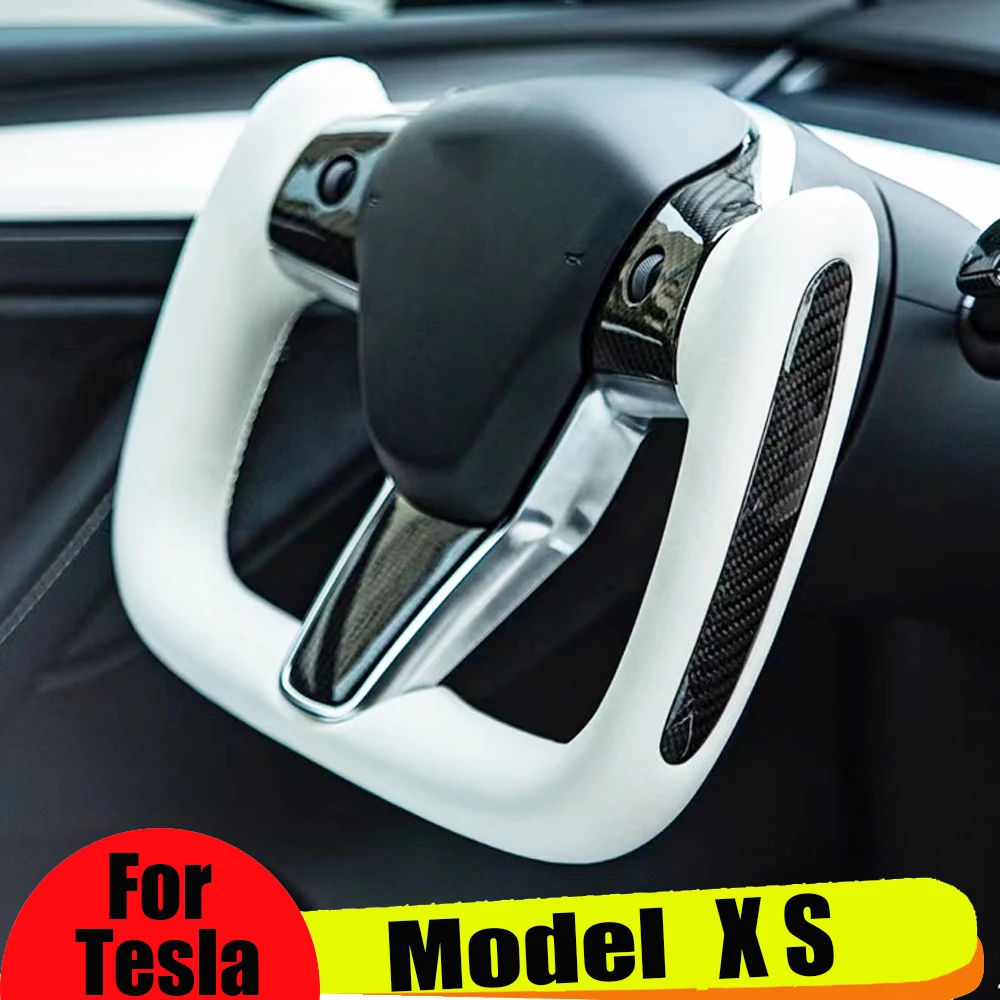 Customize Yoke Steering Wheel Leather Suede Carbon Fiber Steering Wheel For Tesla Model S Model X 2014-2020 Customize Yoke Heat
Customize Yoke Steering Wheel Leather Suede Carbon Fiber Steering Wheel For Tesla Model S Model X 2014-2020 Customize Yoke Heat