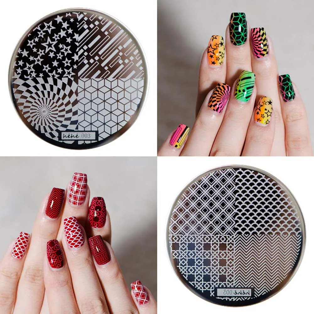 1Pcs Round Nail Stamping Plate Checkerboard Stainless Steel Geometric Black&White Design Image Stencils 5.5CM
1Pcs Round Nail Stamping Plate Checkerboard Stainless Steel Geometric Black&White Design Image Stencils 5.5CM