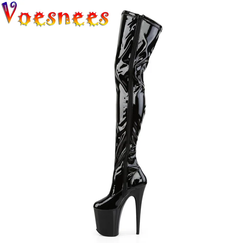 Fashion Black Long Tube Boots Women's Platform Sexy Over The Knee Stiletto Pumps Side Zip Elasticity Spring Autumn Model Shoes
Fashion Black Long Tube Boots Women's Platform Sexy Over The Knee Stiletto Pumps Side Zip Elasticity Spring Autumn Model Shoes