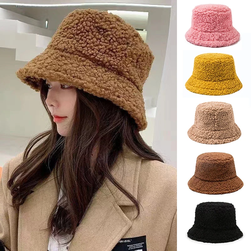 Lamb Faux Fur Bucket Hat Winter Warm Teddy Velvet Round Hats For Women Lady Thicken Wool Furry Panama Caps Outdoor Fisherman Hat
Lamb Faux Fur Bucket Hat Winter Warm Teddy Velvet Round Hats For Women Lady Thicken Wool Furry Panama Caps Outdoor Fisherman Hat