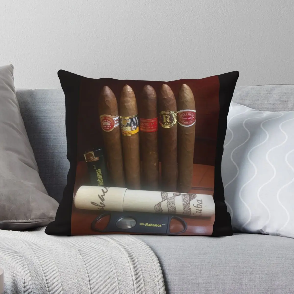 Cuba Handrolled Cigars Square Pillowcase Polyester Linen Velvet Pattern Zip Decor Home Cushion Cover 18"
Cuba Handrolled Cigars Square Pillowcase Polyester Linen Velvet Pattern Zip Decor Home Cushion Cover 18"