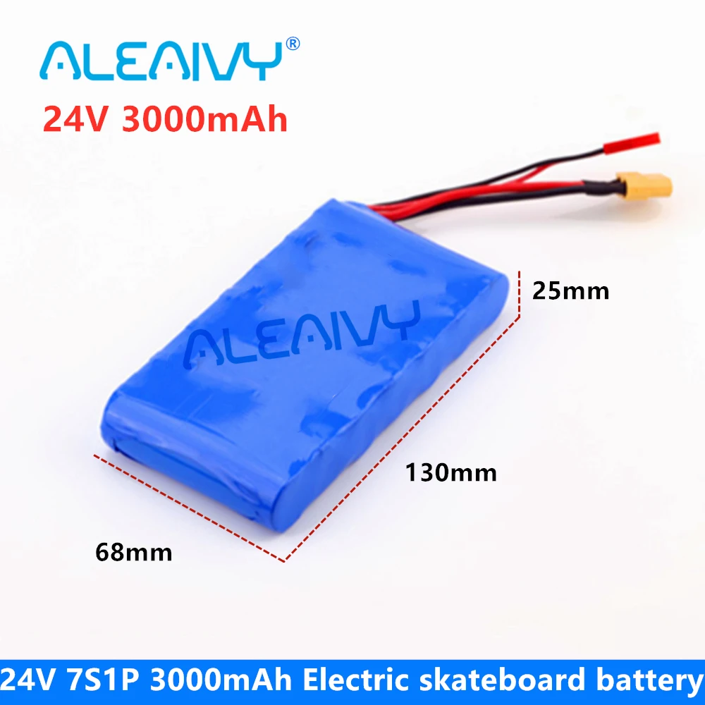 New 24V Scooters Battery 7S1P 3000mAh Lithium-ion Battery Pack for Small Electric Unicycles Scooters Toys Bicycle Built-in BMS
New 24V Scooters Battery 7S1P 3000mAh Lithium-ion Battery Pack for Small Electric Unicycles Scooters Toys Bicycle Built-in BMS