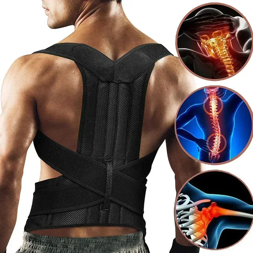 

Adjustable Support Body Your Reshape Spine Posture Shoulder Corrector Trainer Lumbar Support Back Belt Brace Belt Clavicle Back