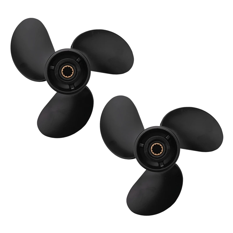 2X Outboard Propeller 3B2W64517-1 8.5X9 Boat For Tohatsu Nissan-Mercury 8-9.8Hp Aluminum Alloy 3 Blades Black
2X Outboard Propeller 3B2W64517-1 8.5X9 Boat For Tohatsu Nissan-Mercury 8-9.8Hp Aluminum Alloy 3 Blades Black