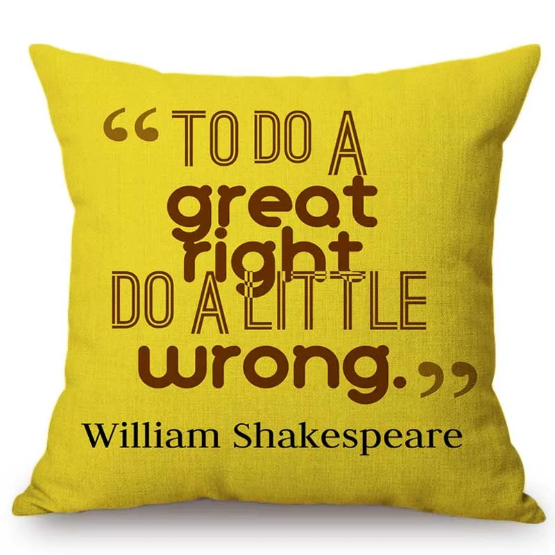 William Shakespeare Quotes Letters Print Literature Home Decorative Sofa Pillow Case Reading Room Library Decor Cushion Cover
William Shakespeare Quotes Letters Print Literature Home Decorative Sofa Pillow Case Reading Room Library Decor Cushion Cover