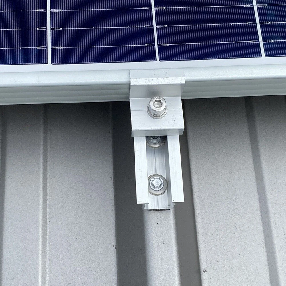 1/4x Solar End Clamp Adjustable Solar Panel Bracket Clamp Wide Photovoltaic Support For Solar Panel System Easy Installation
1/4x Solar End Clamp Adjustable Solar Panel Bracket Clamp Wide Photovoltaic Support For Solar Panel System Easy Installation