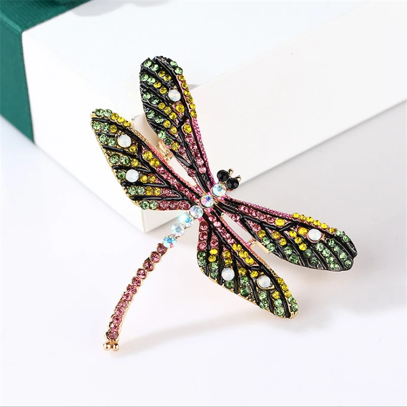 Crystal Dragonfly Vinatge Metal Brooches Pins Girl/Women Insect Lapel Pins clothing Jewelry Accessories Birthday Gifts Jewelry
Crystal Dragonfly Vinatge Metal Brooches Pins Girl/Women Insect Lapel Pins clothing Jewelry Accessories Birthday Gifts Jewelry