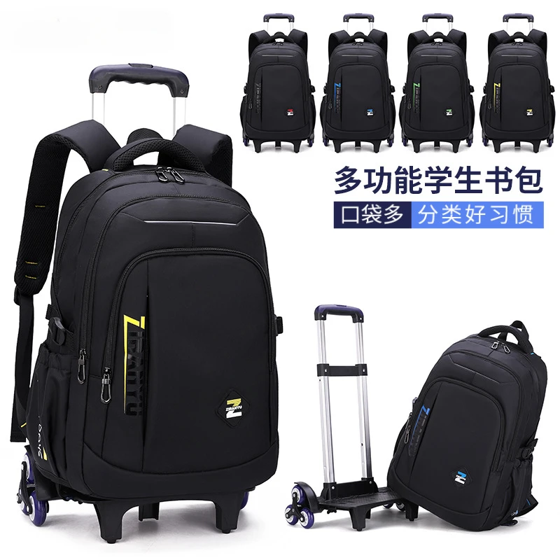 School Bag on Wheels Men's Trolley Backpack Business Large Capacity Gym Sport Bags Travel Luggage Sets For Women Teens
School Bag on Wheels Men's Trolley Backpack Business Large Capacity Gym Sport Bags Travel Luggage Sets For Women Teens