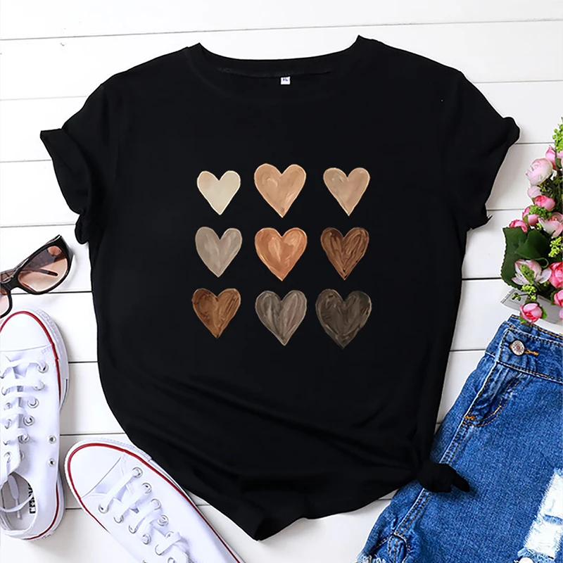 Women Tops Y2K Love Print Oversized T-shirt Girl Harajuku Basis O-collar White Black Shirt Short Sleeve Top Tee Ladies Clothes
Women Tops Y2K Love Print Oversized T-shirt Girl Harajuku Basis O-collar White Black Shirt Short Sleeve Top Tee Ladies Clothes