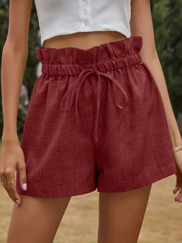 Summer New 2022 Women Cotton Linen Shorts Elegant Loose Drawstring Short Pant Fashion New Playful Female Ruffle Pant Streetwear 
Summer New 2022 Women Cotton Linen Shorts Elegant Loose Drawstring Short Pant Fashion New Playful Female Ruffle Pant Streetwear