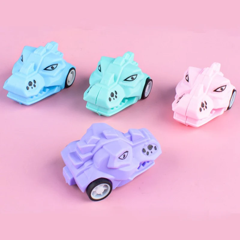 

1PC Random Cartoon Animal Shape Mini Children Back To The Car Small Toys Boys And Girls Educational Inertia Mini Car Toys
